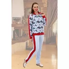 Костюм трикотажный Снегири (голубой)