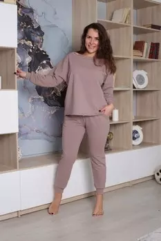 Костюм трикотажный Винетта (какао)