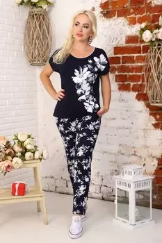 Костюм трикотажный Виринея (темно-синий) рр