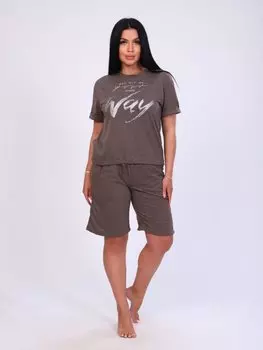 Костюм трикотажный Захра (коричневый)