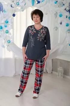 Костюм трикотажный Зелла (серый)