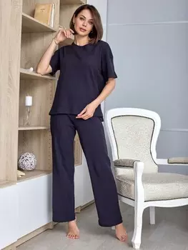 Костюм вафельный Марута (синий)