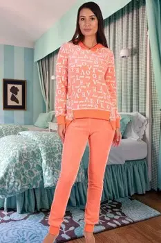 Костюм велюровый Адена (коралловый) рр