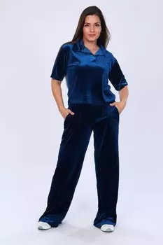 Костюм велюровый Алдония (синий)