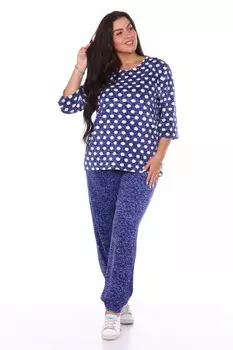 Костюм велюровый Нана (синий)