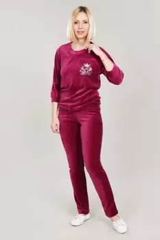 Костюм велюровый Пеймлия (брусничный) рр