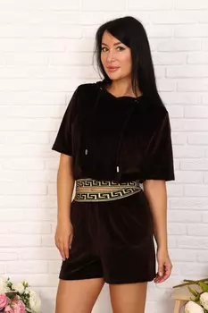 Костюм велюровый Примроуз (коричневый)