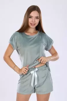 Костюм велюровый Шанталь (фисташковый)