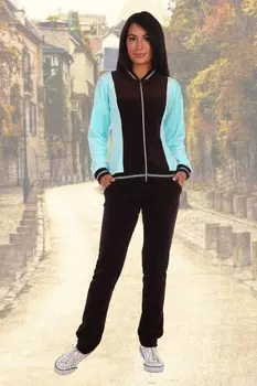 Костюм велюровый Трея (бирюзовый) рр