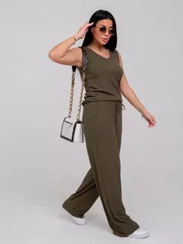 Костюм вискозный Акса (хаки)