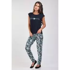 Костюм вискозный Эдна (темно-синий)