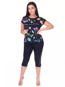 Костюм вискозный Марья (темно-синий) от