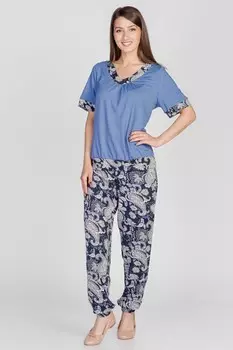 Костюм вискозный Нэйла (индиго) рр