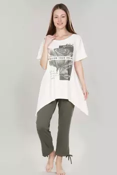 Костюм вискозный Натурал (хаки)