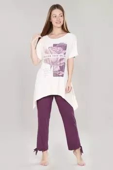 Костюм вискозный Натурал (лиловый)