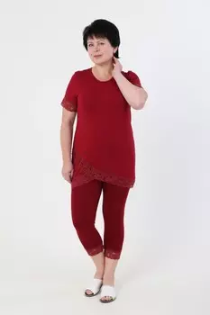 Костюм вискозный Сюзет (бордовый) рр