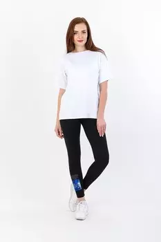 Леггинсы трикотажные Урсула (синяя надпись) рр