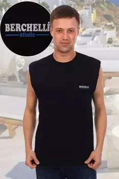 Майка мужская Атлет (черная) рр