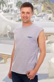 Майка мужская Атлет (серая)