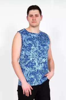 Майка мужская Майк (синяя) рр