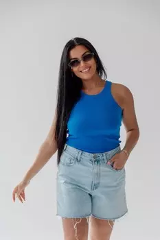 Майка трикотажная Айвери (голубая)