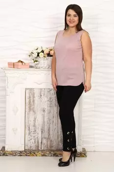 Майка трикотажная Анжелика (розовая)