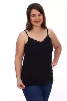 Майка трикотажная Барбара (черная) рр
