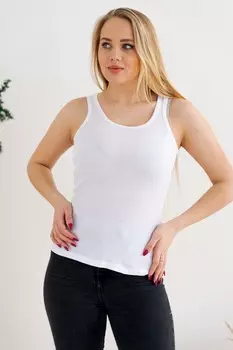 Майка трикотажная Бриджит (белая) рр
