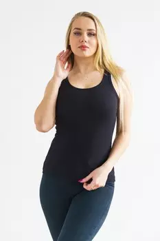 Майка трикотажная Бриджит (черная)