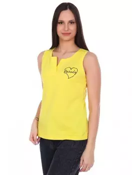 Майка трикотажная Джулия (желтая)