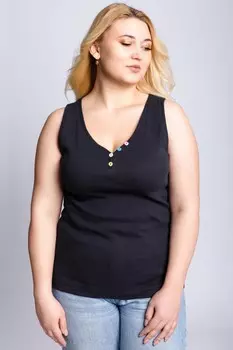 Майка трикотажная Елена (графитовая)