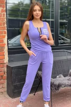 Майка трикотажная Этна (сиреневая) рр