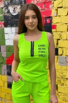 Майка трикотажная Этна (зеленая) рр