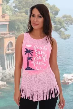 Майка трикотажная Ранди (розовая)