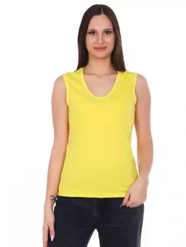 Майка трикотажная Рената (желтая)