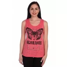 Майка трикотажная Ксюша (коралловая)