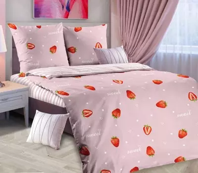 Наволочка из поплина 50x70 Ягодка от