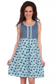 Ночная cорочка Аминда (голубая)