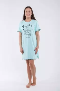 Ночная сорочка Адель (голубая)