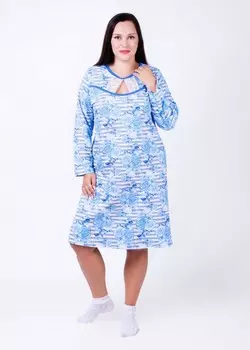Ночная сорочка Адриана (голубая) рр