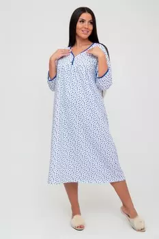 Ночная сорочка Аланна (голубые цветы) рр