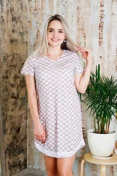 Ночная сорочка Алла (кофейная) рр