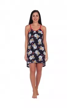 Ночная сорочка Амандин (темно-синяя) рр