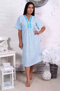 Ночная сорочка Аура (голубая) рр