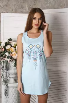 Ночная сорочка Беатрис (голубая)