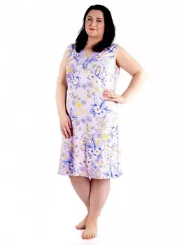 Ночная сорочка Бенти (голубой цветок)