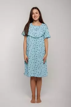Ночная сорочка Бердайн (голубая) рр