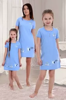Ночная сорочка детская Тони (голубая)