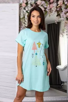 Ночная сорочка Елочка (ментоловая) рр