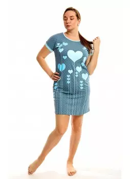 Ночная сорочка Грася (бирюзовая)